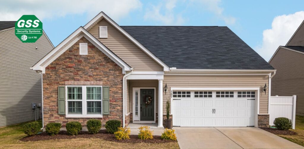 A beautifully secure home in Oklahoma, equipped with Globelink Systems' security solutions.