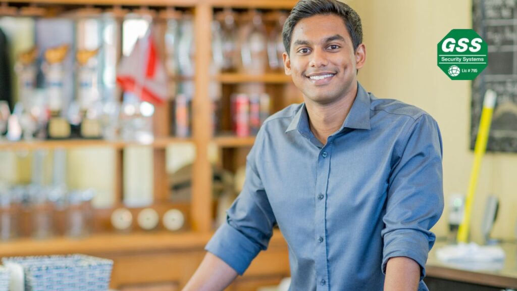 Image of small business responding to an emergency with employees following an emergency response plan.