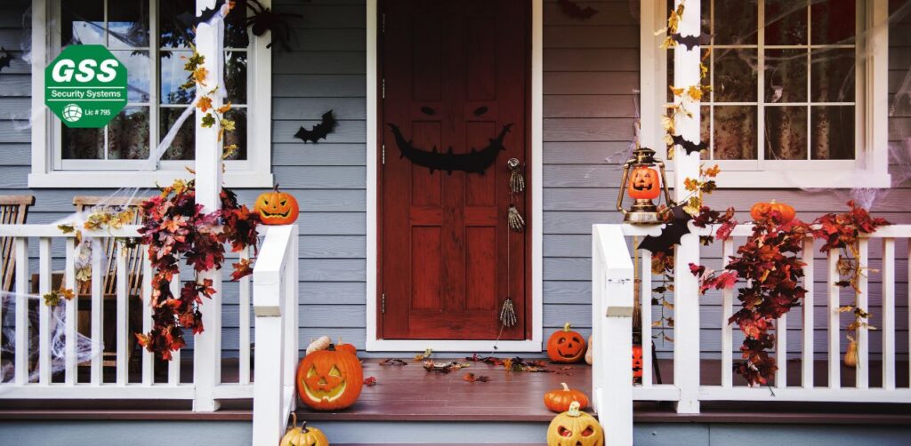 A festively decorated home