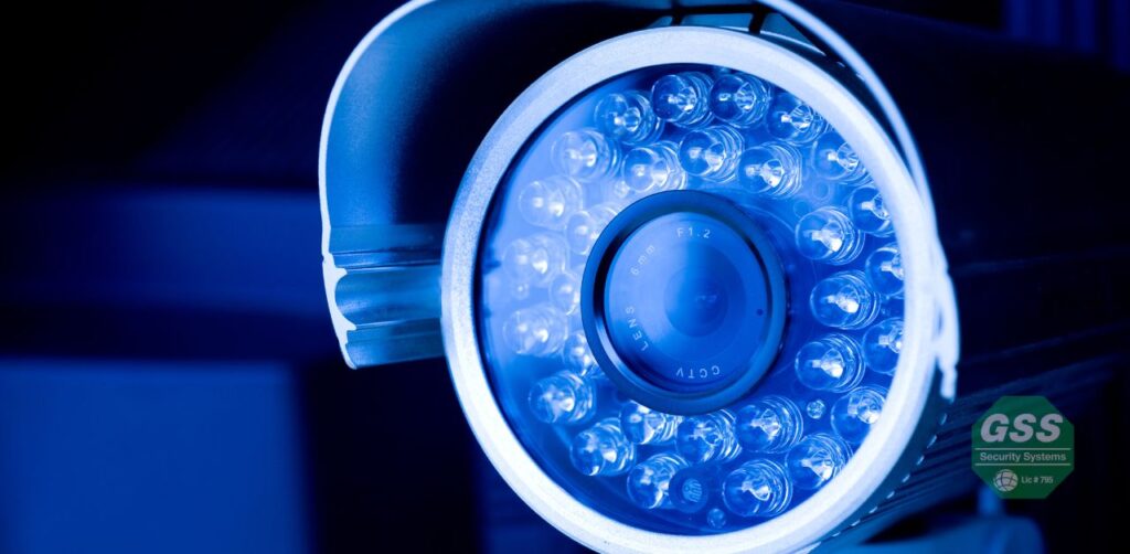 A security camera by Globelink Systems installed in a home.