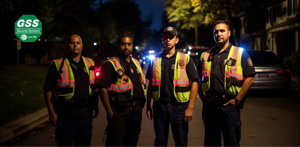 Neighborhood Watch members patrolling the streets