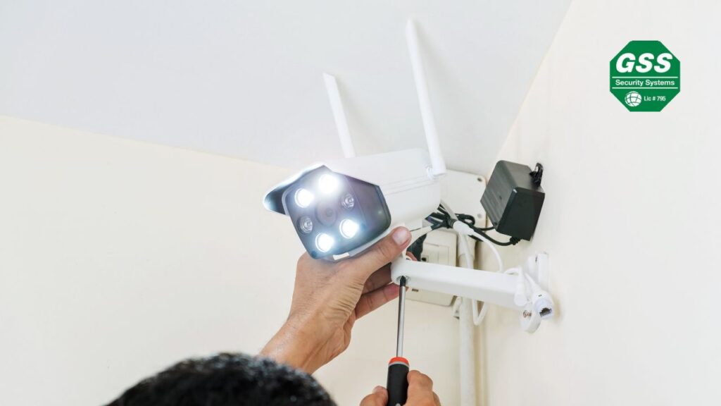 Wireless security system setup for renters in an apartment.